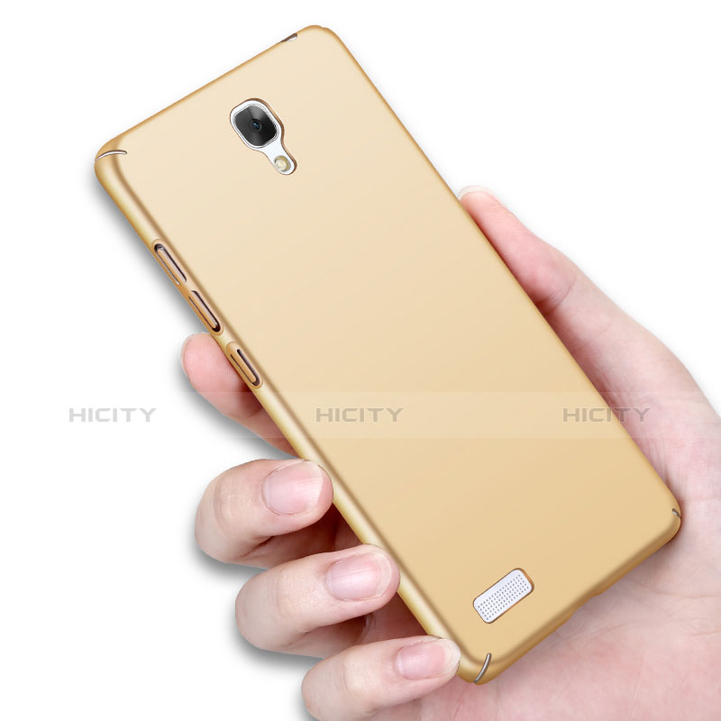 Schutzhülle Kunststoff Tasche Matt für Xiaomi Redmi Note 4G Gold groß