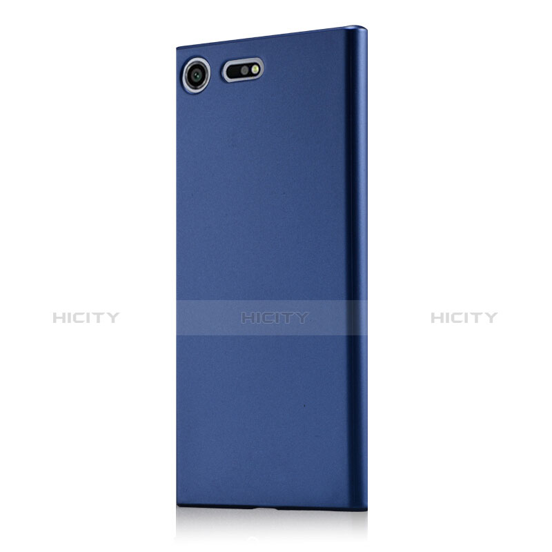 Schutzhülle Kunststoff Tasche Matt M01 für Sony Xperia XZ Premium Blau