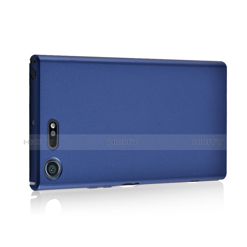 Schutzhülle Kunststoff Tasche Matt M01 für Sony Xperia XZ Premium Blau