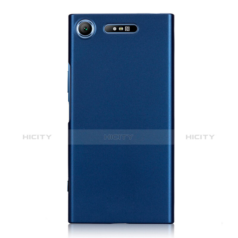 Schutzhülle Kunststoff Tasche Matt M01 für Sony Xperia XZ1 Blau