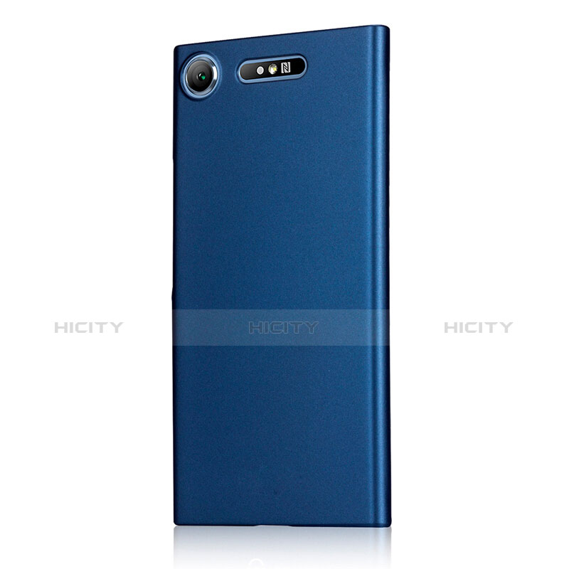 Schutzhülle Kunststoff Tasche Matt M01 für Sony Xperia XZ1 Blau