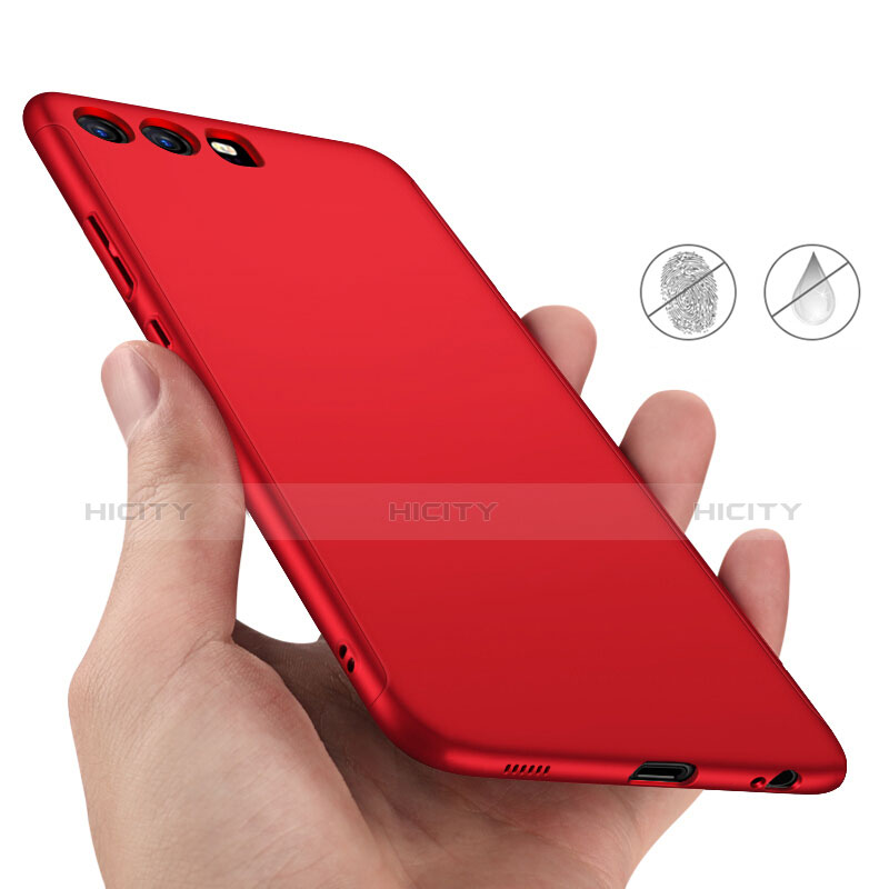 Schutzhülle Kunststoff Tasche Matt M02 für Huawei P10 Plus Rot groß