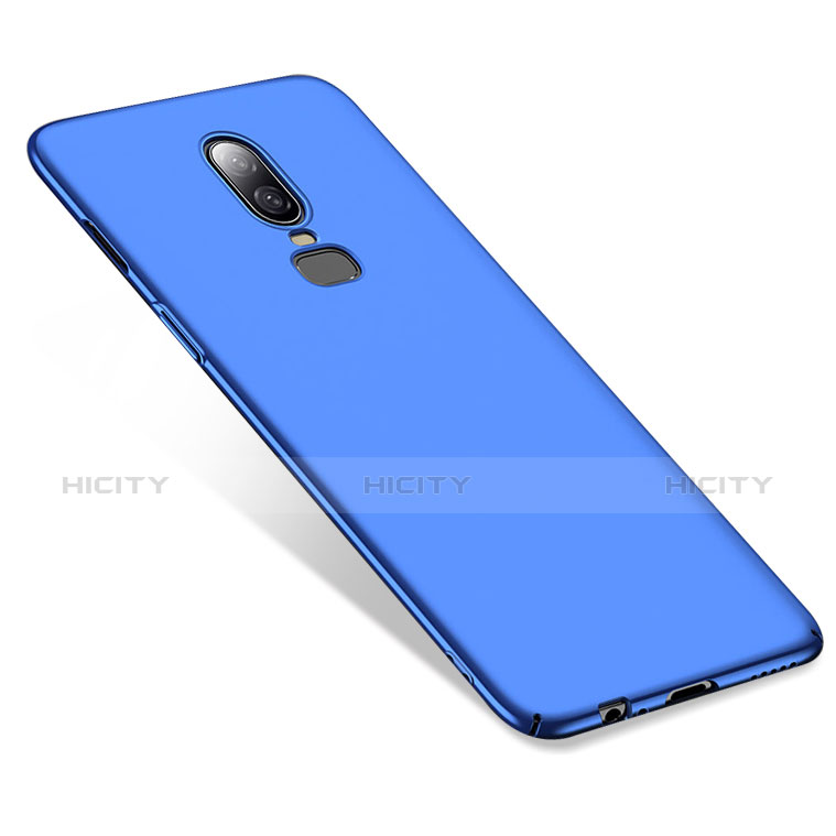 Schutzhülle Kunststoff Tasche Matt M02 für OnePlus 6 Blau