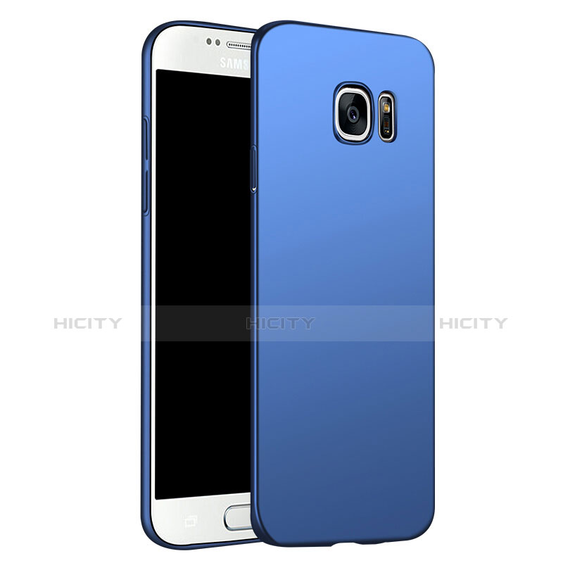 Schutzhülle Kunststoff Tasche Matt M02 für Samsung Galaxy S6 Duos SM-G920F G9200 Blau