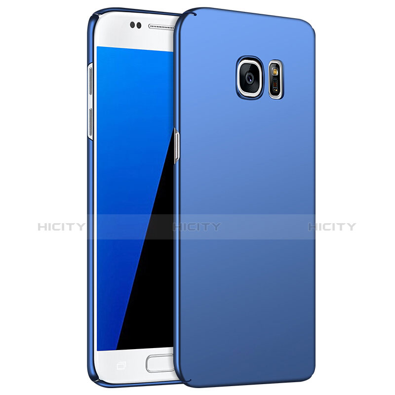 Schutzhülle Kunststoff Tasche Matt M02 für Samsung Galaxy S7 G930F G930FD Blau