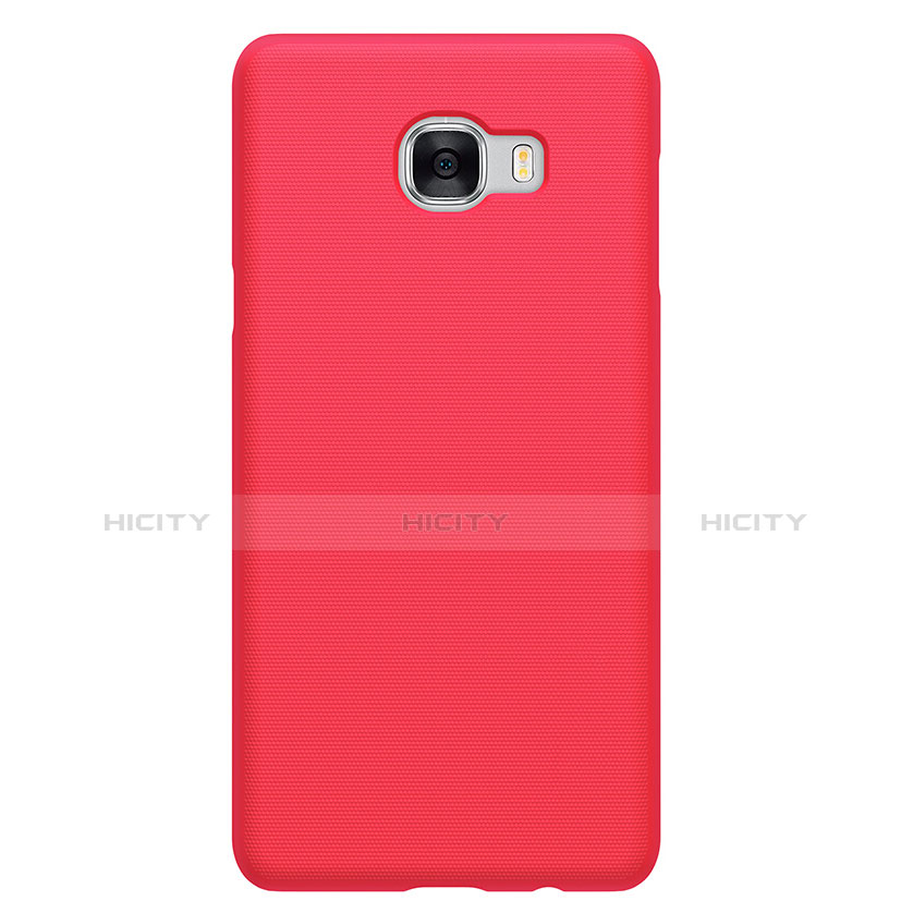 Schutzhülle Kunststoff Tasche Matt M08 für Samsung Galaxy C7 SM-C7000 Rot