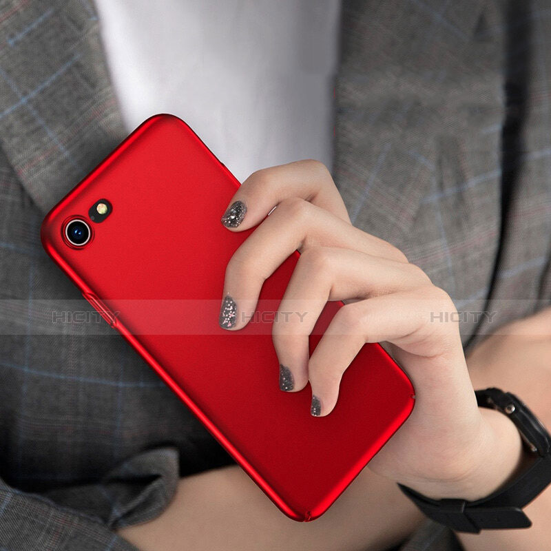 Schutzhülle Kunststoff Tasche Matt M10 für Apple iPhone 7 Rot