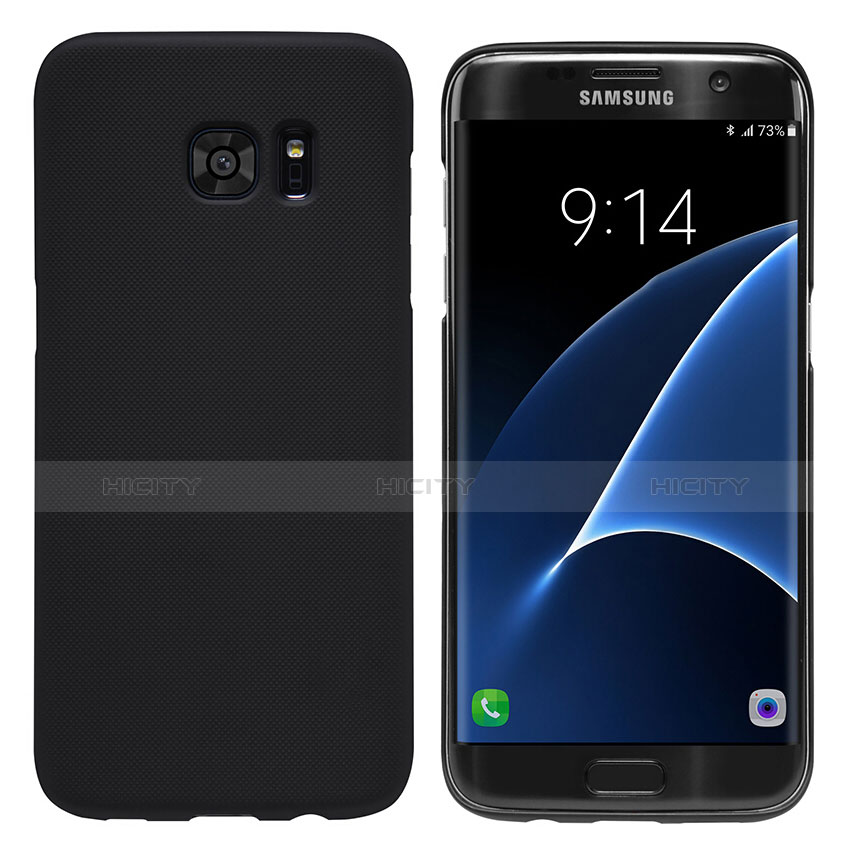 Schutzhülle Kunststoff Tasche Matt M10 für Samsung Galaxy S7 Edge G935F Schwarz