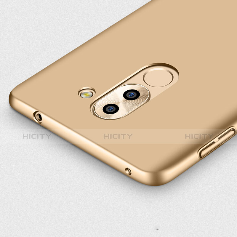 Schutzhülle Kunststoff Tasche Matt mit Fingerring Ständer für Huawei Honor 6X Pro Gold