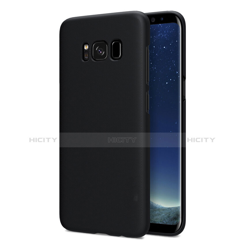 Schutzhülle Kunststoff Tasche Matt P01 für Samsung Galaxy S8 Plus Schwarz