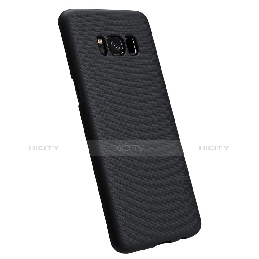 Schutzhülle Kunststoff Tasche Matt P01 für Samsung Galaxy S8 Plus Schwarz