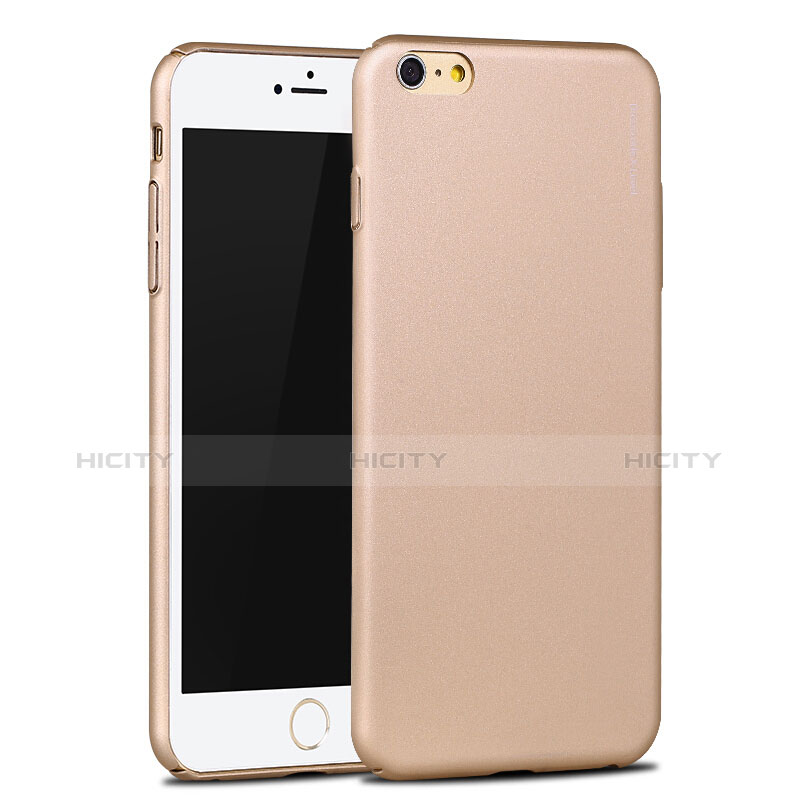 Schutzhülle Kunststoff Tasche Matt P04 für Apple iPhone 6 Gold