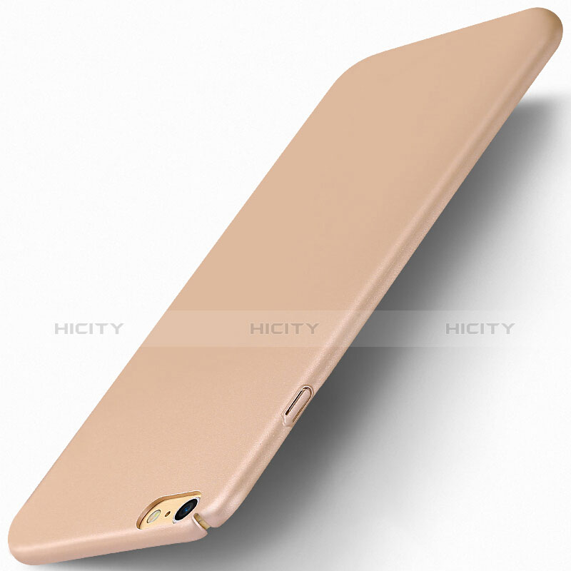 Schutzhülle Kunststoff Tasche Matt P04 für Apple iPhone 6 Gold