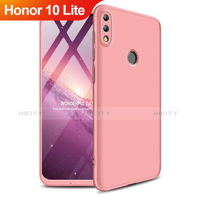 Schutzhülle Kunststoff Tasche Matt Vorder und Rückseite 360 Grad für Huawei Honor 10 Lite Rosegold