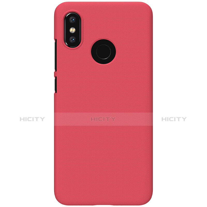 Schutzhülle Kunststoff Tasche Punkte Loch für Xiaomi Mi 8 Rot