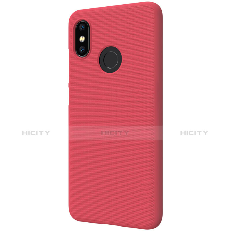 Schutzhülle Kunststoff Tasche Punkte Loch für Xiaomi Mi 8 Rot