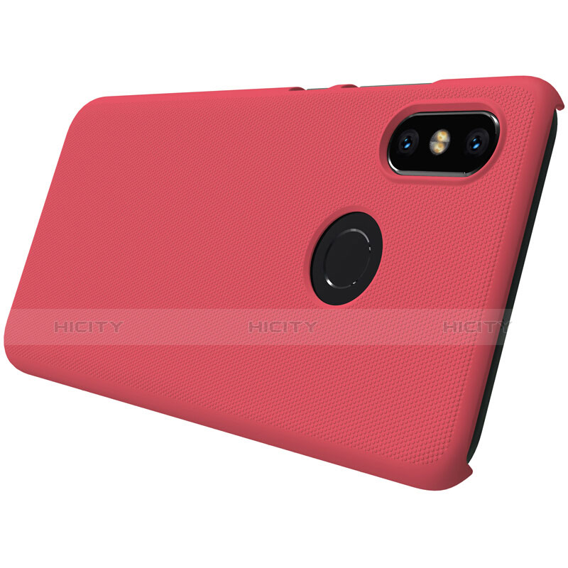 Schutzhülle Kunststoff Tasche Punkte Loch für Xiaomi Mi 8 Rot