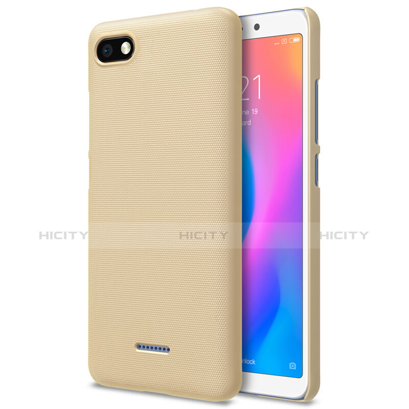 Schutzhülle Kunststoff Tasche Punkte Loch für Xiaomi Redmi 6A Gold