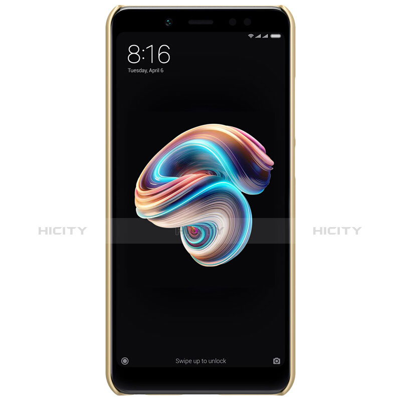 Schutzhülle Kunststoff Tasche Punkte Loch für Xiaomi Redmi Note 5 AI Dual Camera Gold