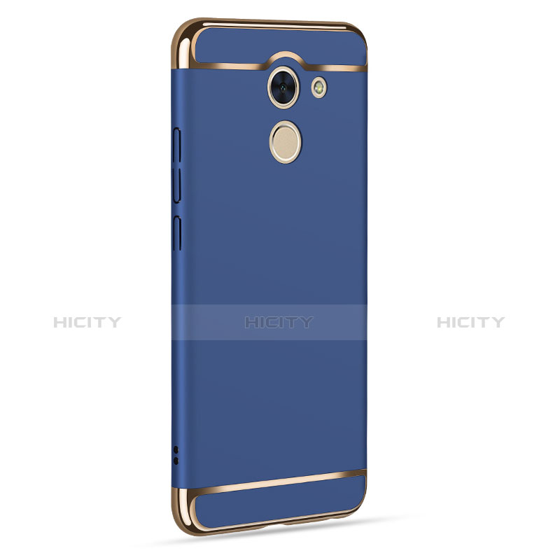 Schutzhülle Luxus Aluminium Metall für Huawei Enjoy 7 Plus Blau