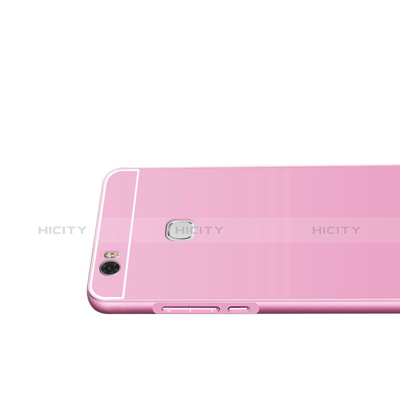 Schutzhülle Luxus Aluminium Metall für Huawei Honor Note 8 Rosa groß