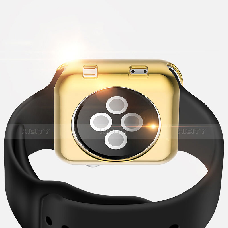 Schutzhülle Luxus Aluminium Metall Rahmen A01 für Apple iWatch 38mm Gold