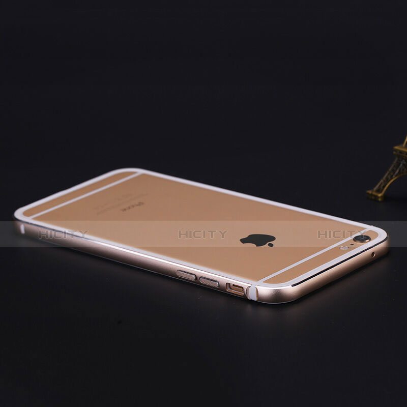 Schutzhülle Luxus Aluminium Metall Rahmen für Apple iPhone 6 Gold