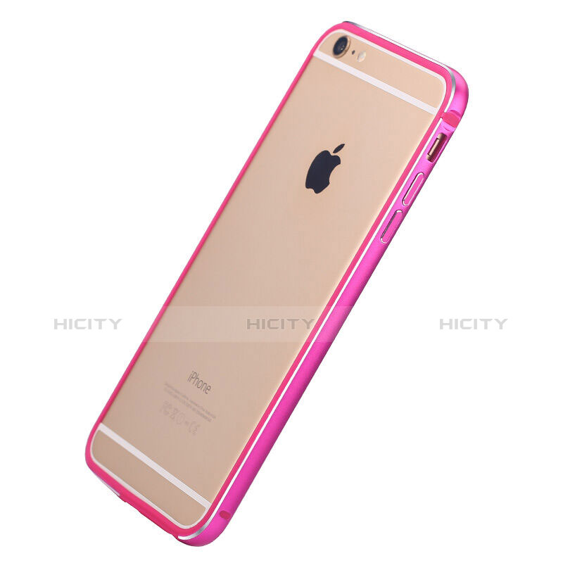 Schutzhülle Luxus Aluminium Metall Rahmen für Apple iPhone 6 Pink