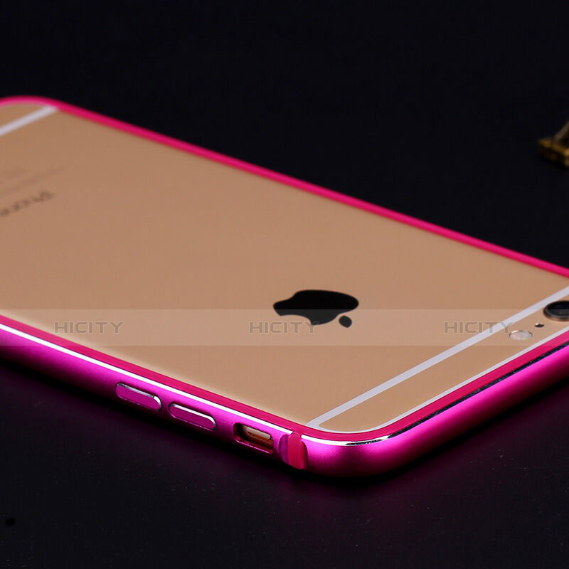 Schutzhülle Luxus Aluminium Metall Rahmen für Apple iPhone 6 Pink