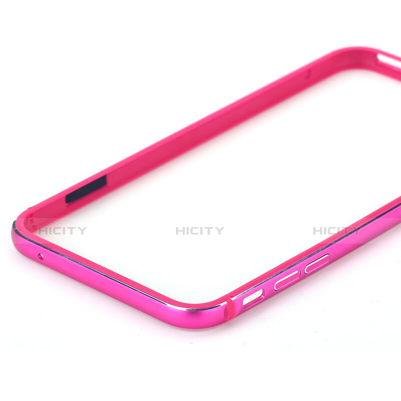 Schutzhülle Luxus Aluminium Metall Rahmen für Apple iPhone 6 Plus Pink groß