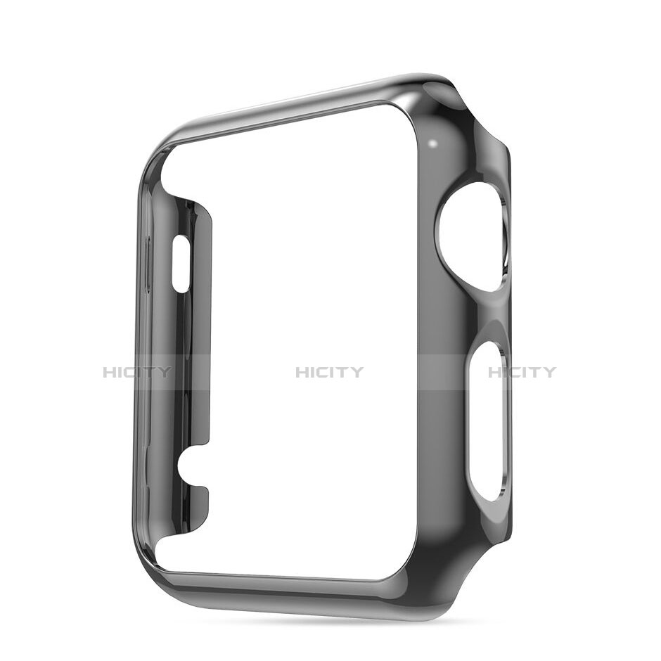 Schutzhülle Luxus Aluminium Metall Rahmen für Apple iWatch 3 42mm Grau