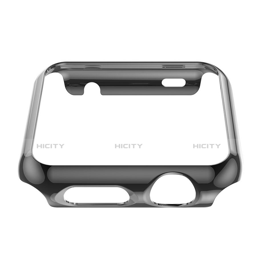 Schutzhülle Luxus Aluminium Metall Rahmen für Apple iWatch 3 42mm Grau