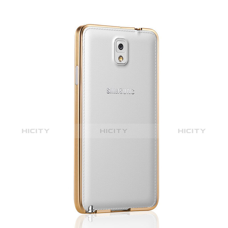 Schutzhülle Luxus Aluminium Metall Rahmen für Samsung Galaxy Note 3 N9000 Gold