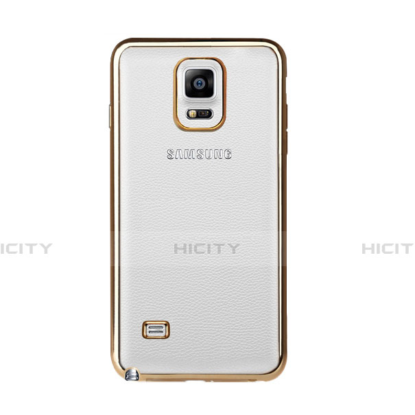 Schutzhülle Luxus Aluminium Metall Rahmen für Samsung Galaxy Note 4 SM-N910F Gold groß