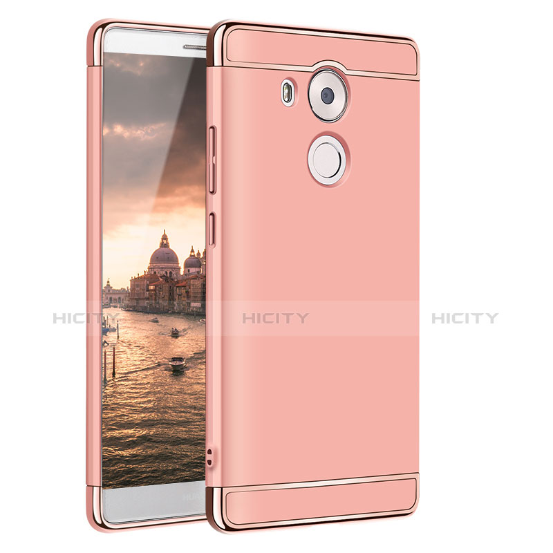 Schutzhülle Luxus Metall Rahmen und Kunststoff für Huawei Mate 8 Rosegold