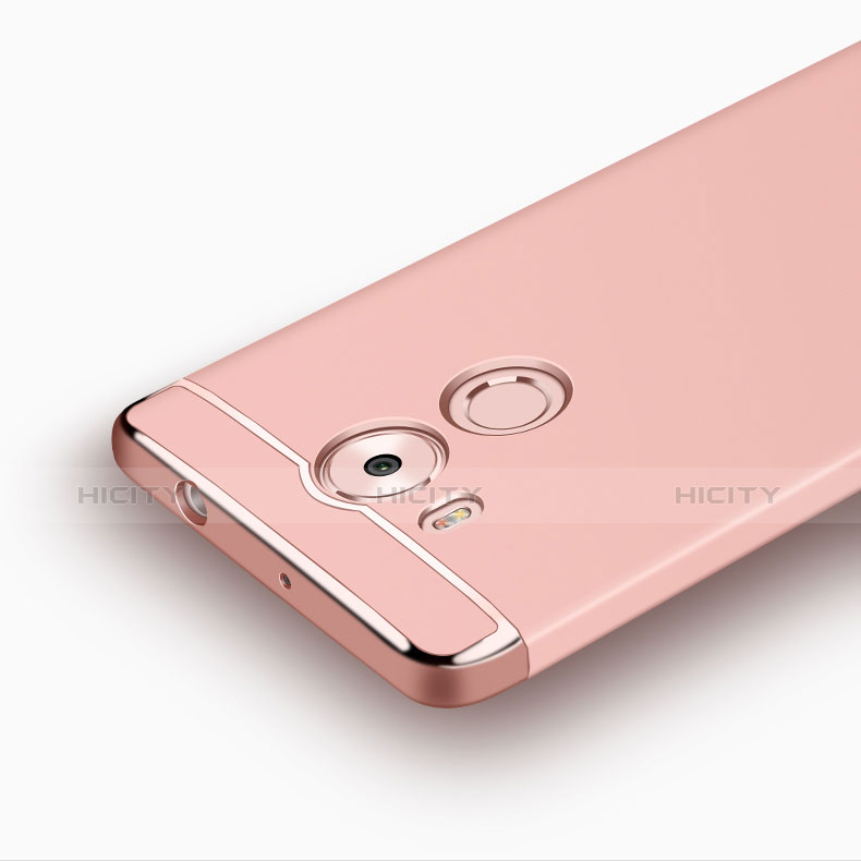 Schutzhülle Luxus Metall Rahmen und Kunststoff für Huawei Mate 8 Rosegold