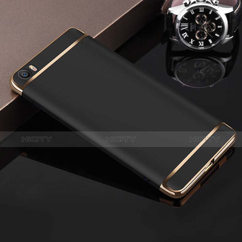 Schutzhülle Luxus Metall Rahmen und Kunststoff für Xiaomi Mi 5 Schwarz