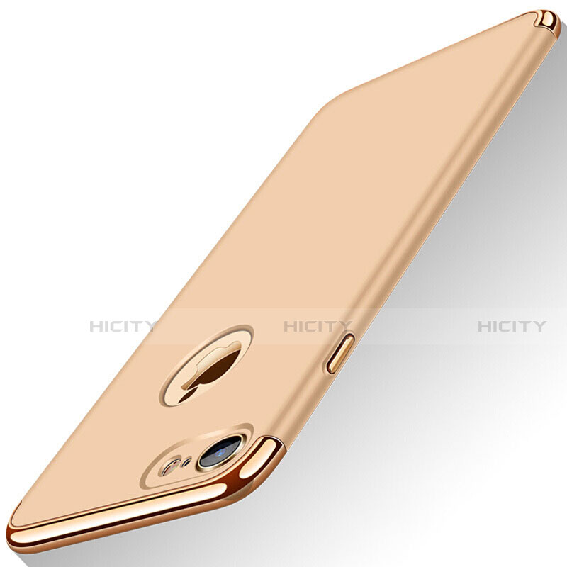 Schutzhülle Luxus Metall Rahmen und Kunststoff M01 für Apple iPhone SE (2020) Gold