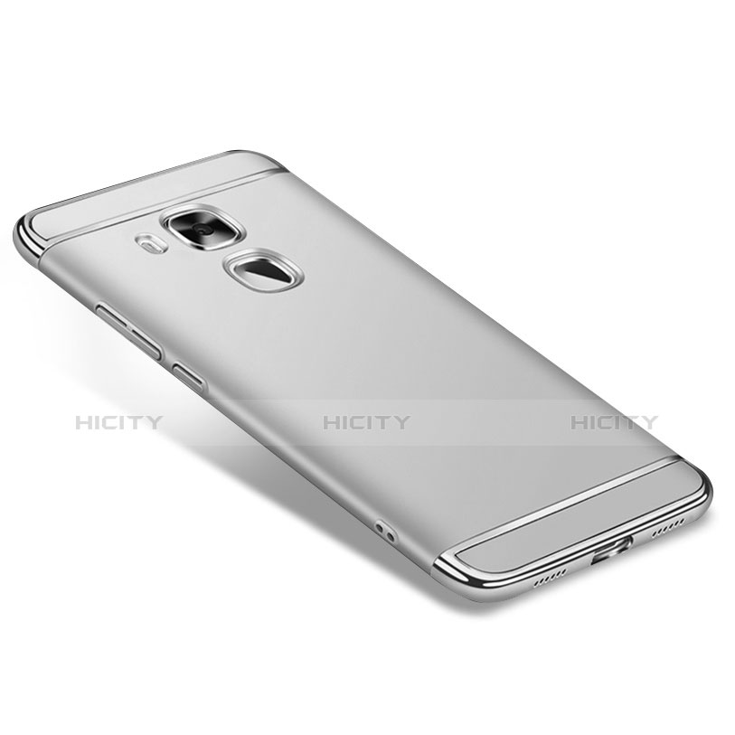 Schutzhülle Luxus Metall Rahmen und Kunststoff M01 für Huawei G9 Plus Silber