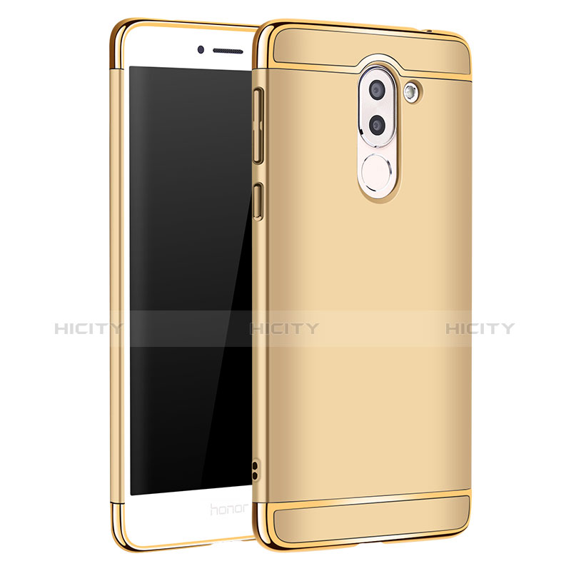 Schutzhülle Luxus Metall Rahmen und Kunststoff M02 für Huawei GR5 (2017) Gold groß