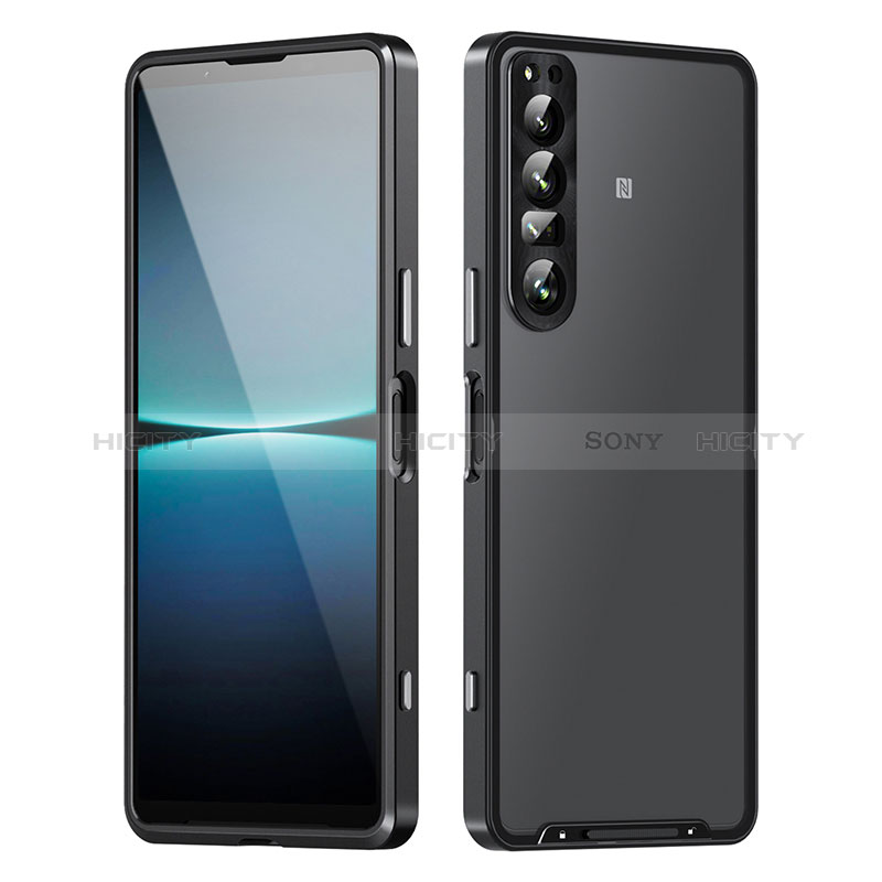 Schutzhülle Luxus Metall Rahmen und Kunststoff Schutzhülle Tasche für Sony Xperia 1 IV groß