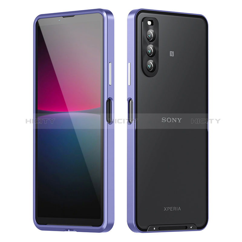 Schutzhülle Luxus Metall Rahmen und Kunststoff Schutzhülle Tasche für Sony Xperia 10 IV