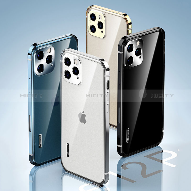 Schutzhülle Luxus Metall Rahmen und Kunststoff Schutzhülle Tasche JL3 für Apple iPhone 14 Pro