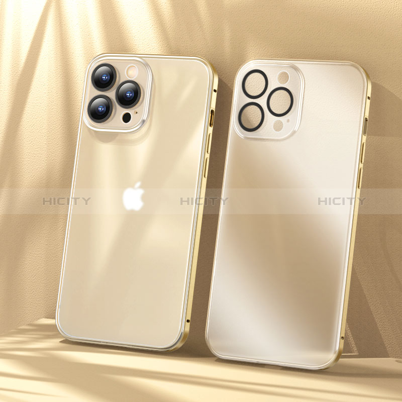 Schutzhülle Luxus Metall Rahmen und Kunststoff Schutzhülle Tasche LF1 für Apple iPhone 13 Pro Max