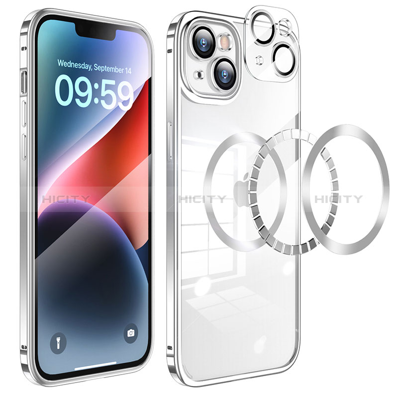 Schutzhülle Luxus Metall Rahmen und Kunststoff Schutzhülle Tasche LF5 für Apple iPhone 14 Plus