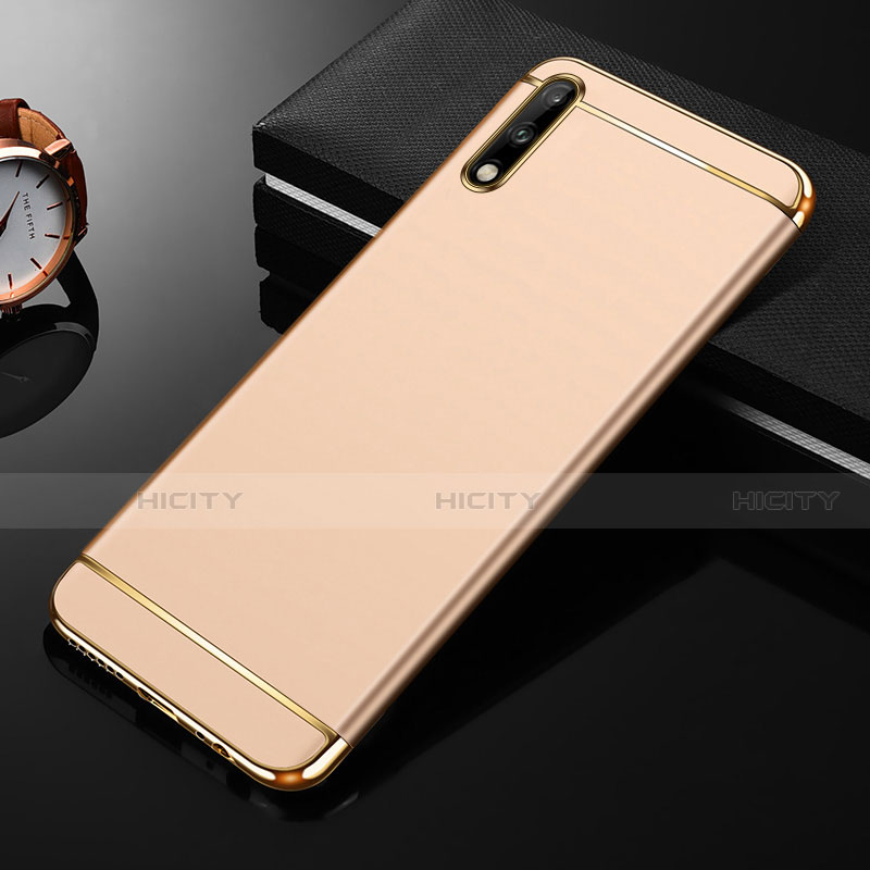 Schutzhülle Luxus Metall Rahmen und Kunststoff Schutzhülle Tasche M01 für Huawei Enjoy 10 Gold Plus