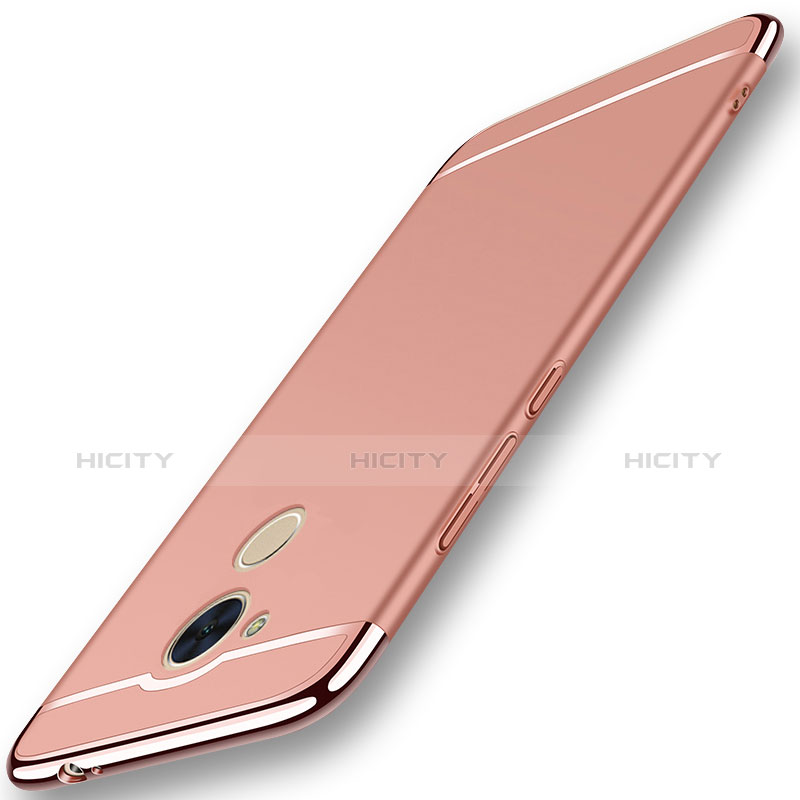 Schutzhülle Luxus Metall Rahmen und Kunststoff Schutzhülle Tasche M01 für Huawei Honor 6C Pro Rosegold Plus