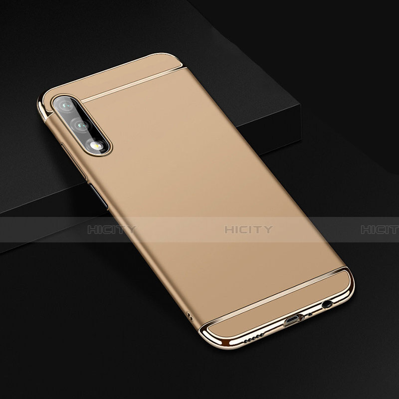 Schutzhülle Luxus Metall Rahmen und Kunststoff Schutzhülle Tasche M01 für Huawei Honor 9X Gold