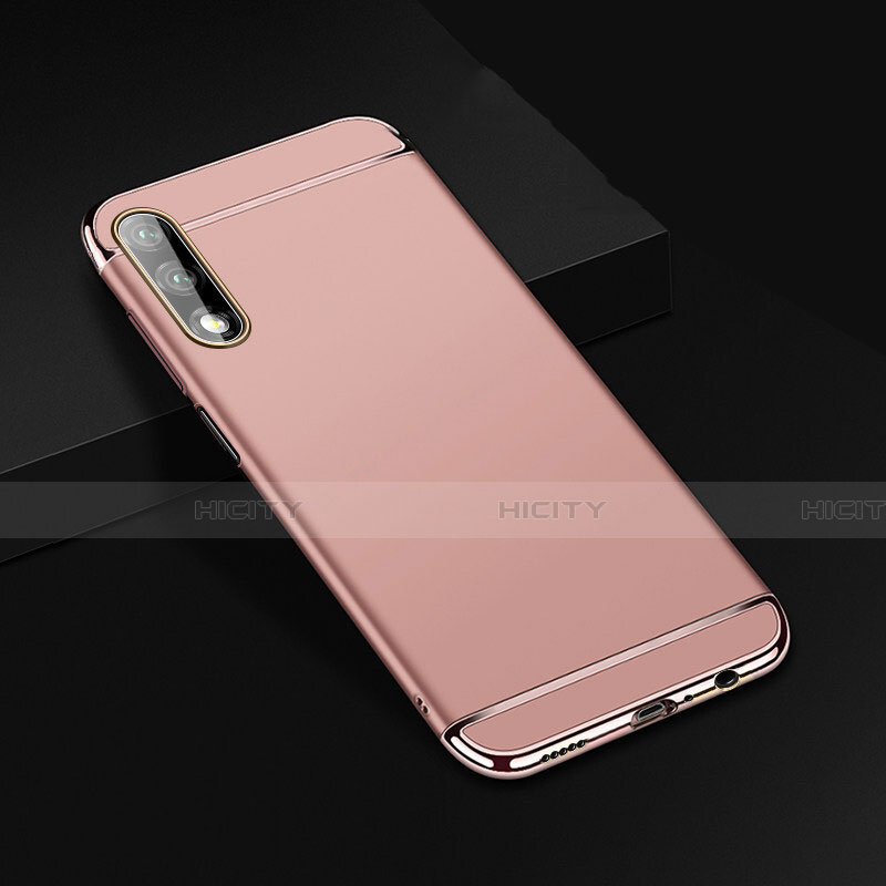 Schutzhülle Luxus Metall Rahmen und Kunststoff Schutzhülle Tasche M01 für Huawei Honor 9X Rosegold Plus