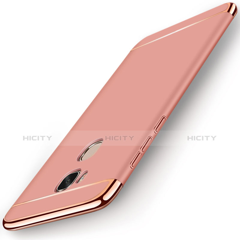 Schutzhülle Luxus Metall Rahmen und Kunststoff Schutzhülle Tasche M01 für Huawei Honor X5 Rosegold